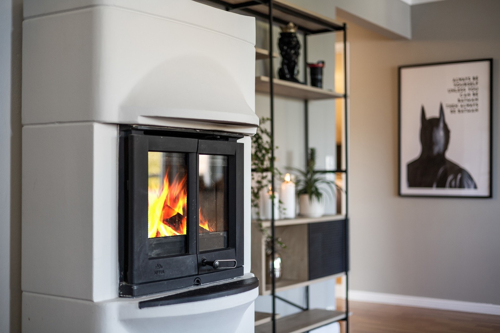 En koselig peis gir ekstra hygge og varme til rommet. Galleribilde