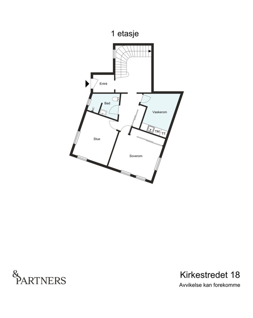 Plantegning 1. etasje Galleribilde