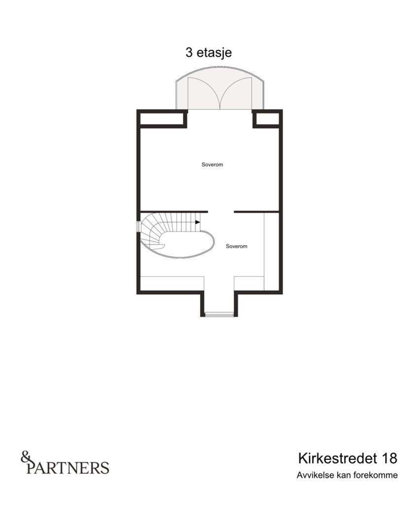 Plantegning 3. etasje Galleribilde