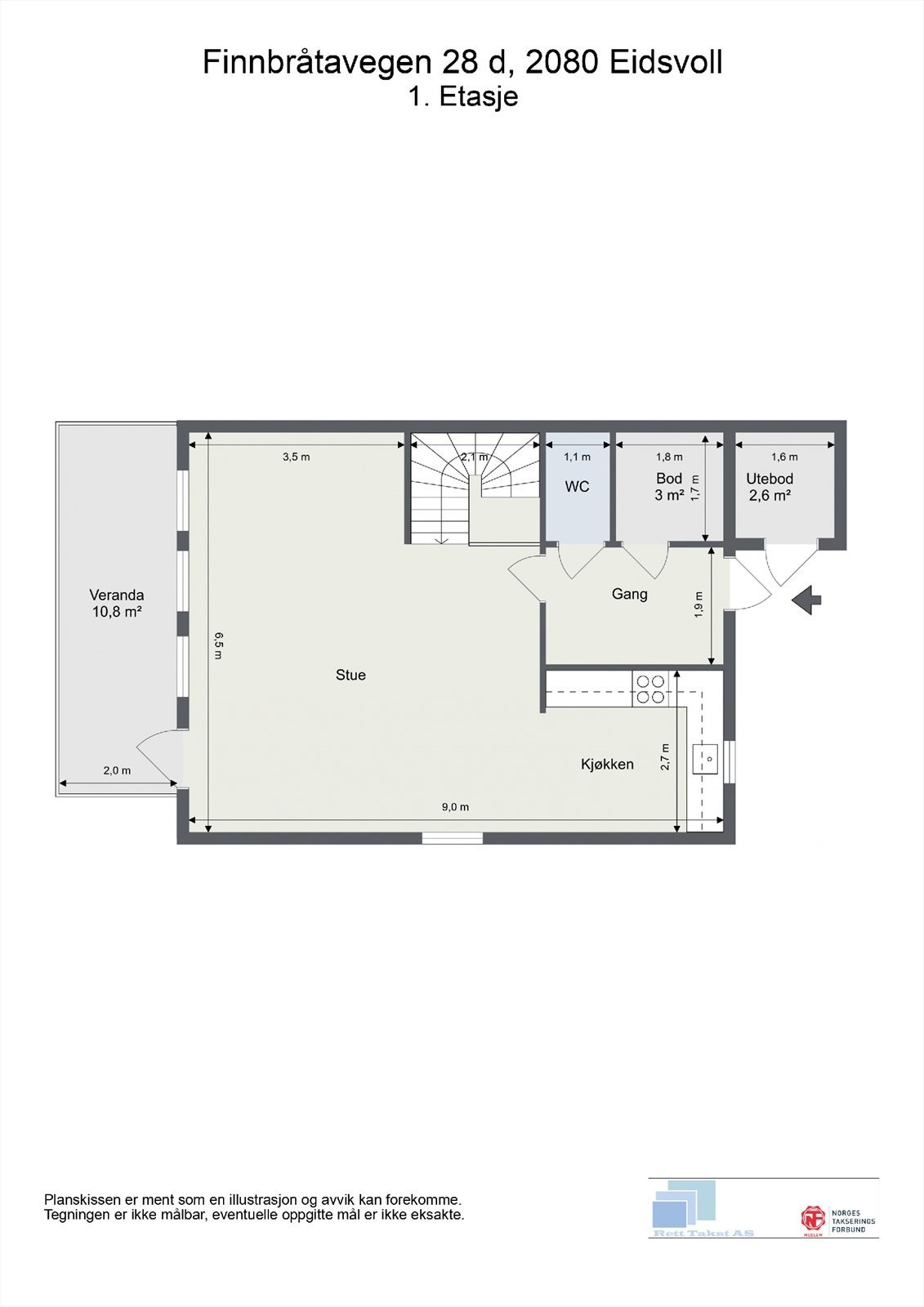 Plantegning 1. etasje. Galleribilde