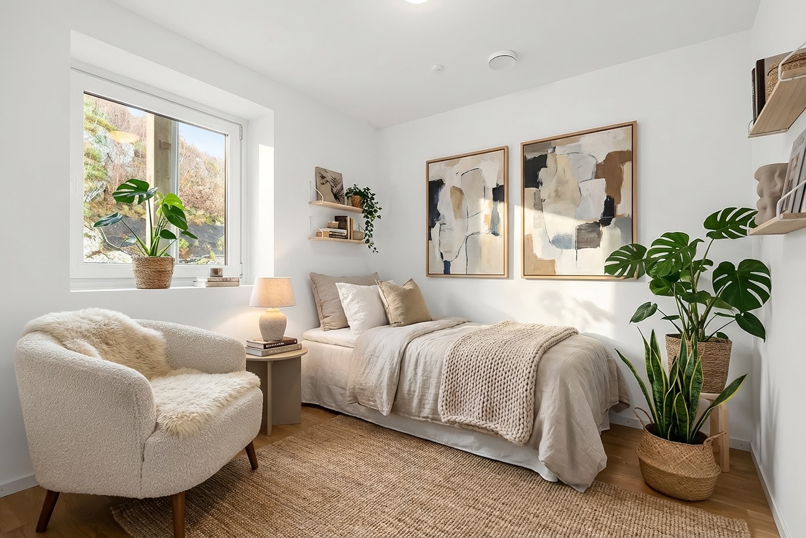 Soverom 3 - Bildet er digitalt møblert Galleribilde