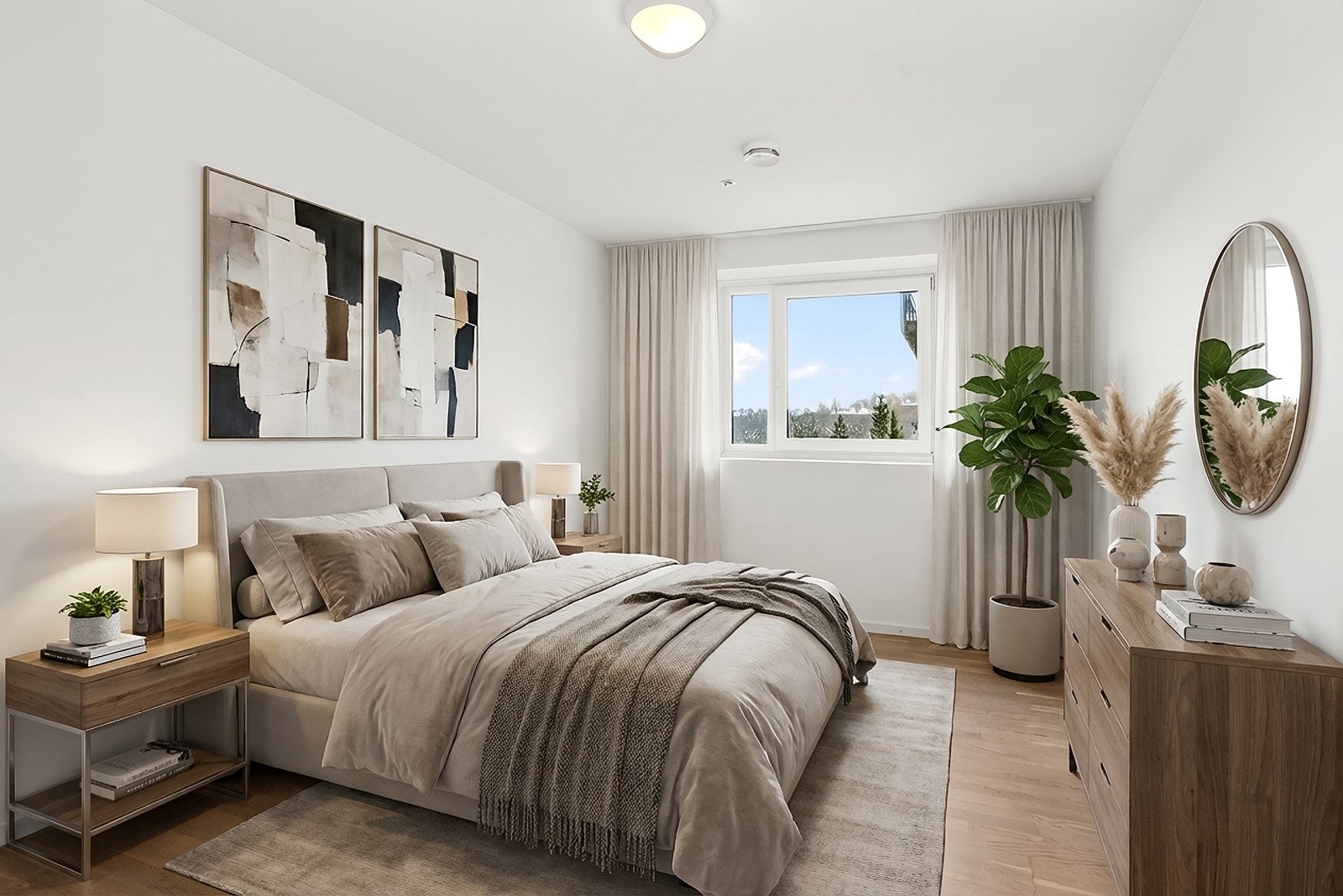 Hovedsoverom - Bildet er digitalt møblert Galleribilde