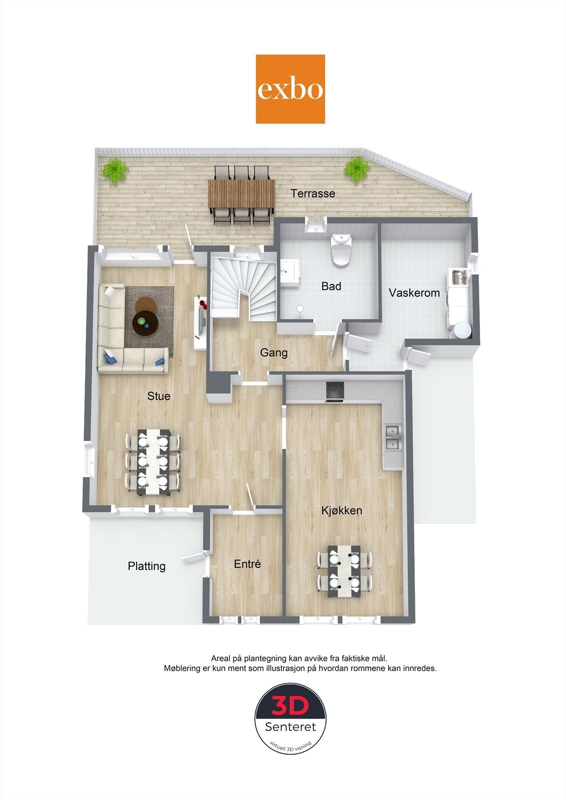 Plantegning 1 etasje Galleribilde