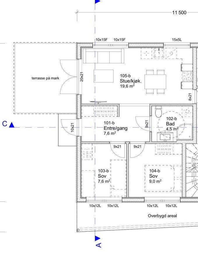 Plantegning Galleribilde