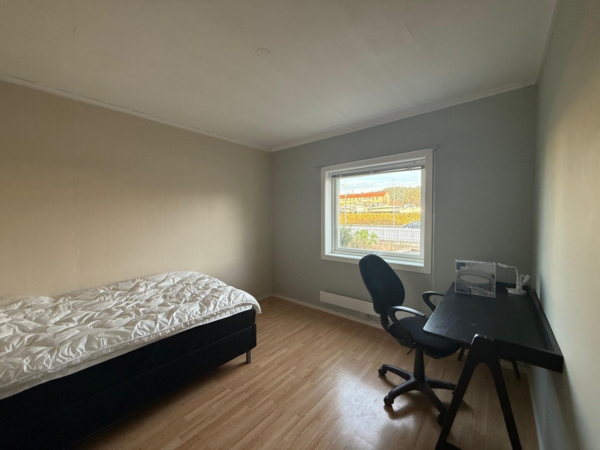 Rommet får montert lys i løpet av desember. Galleribilde