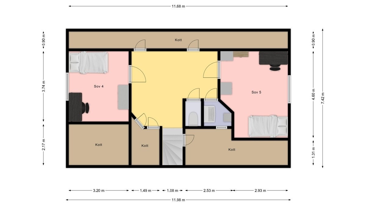 Plantegning 2.etg Galleribilde
