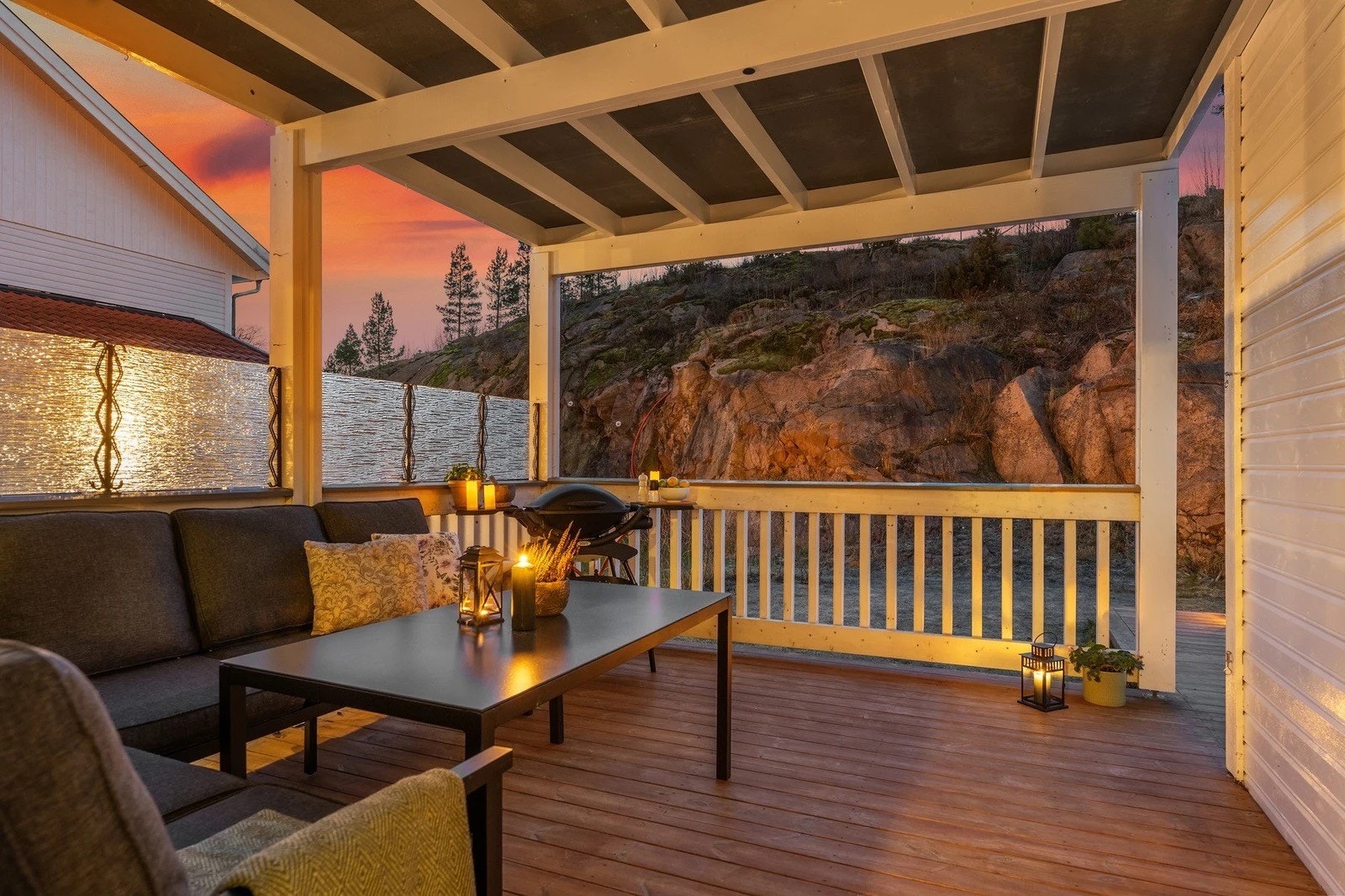 Overbygget terrasse Galleribilde