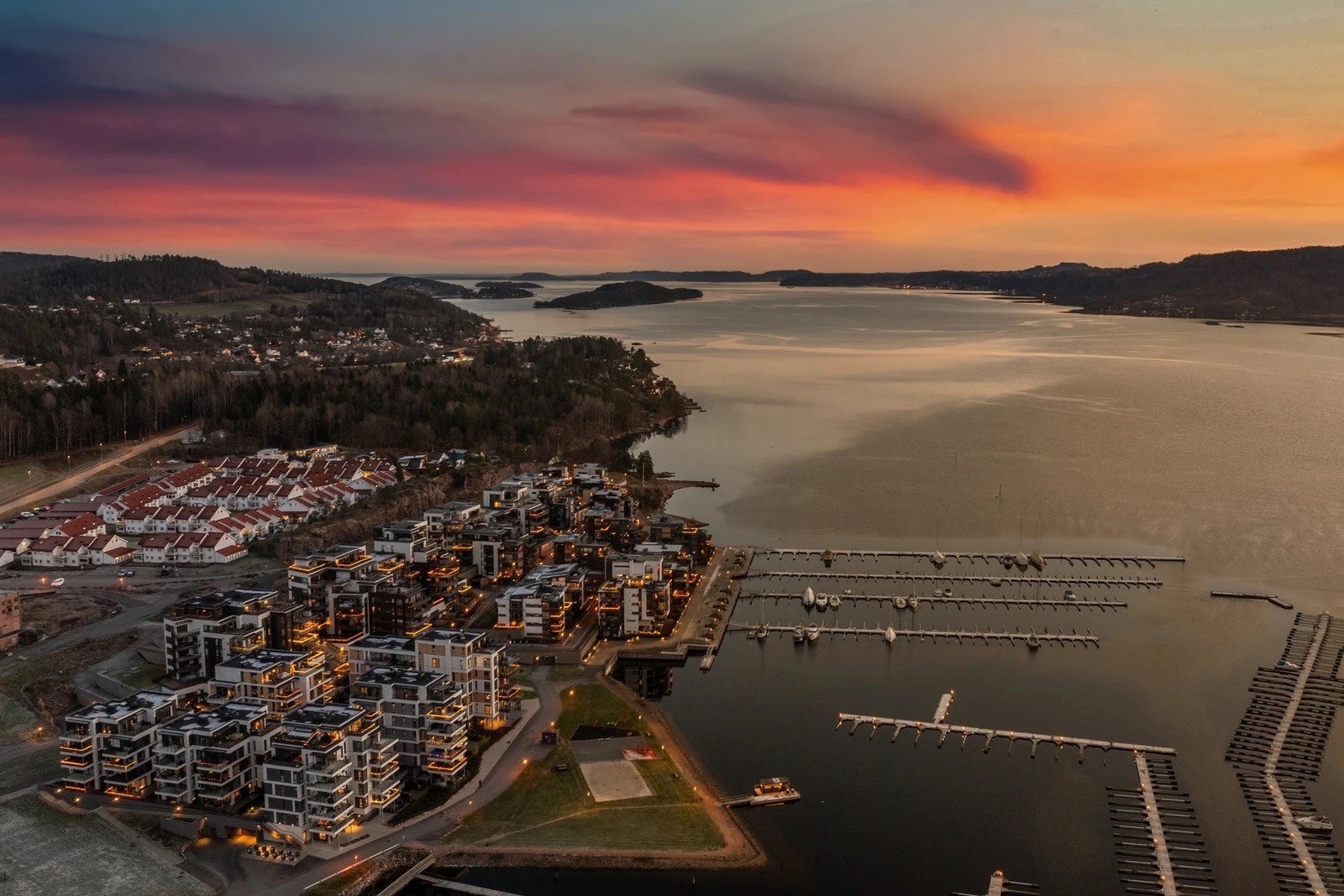 Oversiktsbilde mot syd Galleribilde
