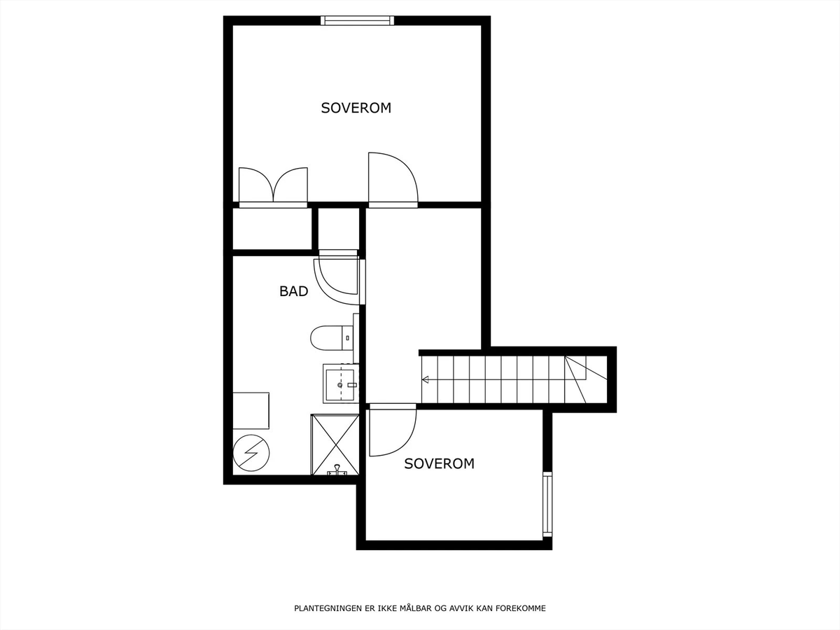 Plantegning loft. Galleribilde