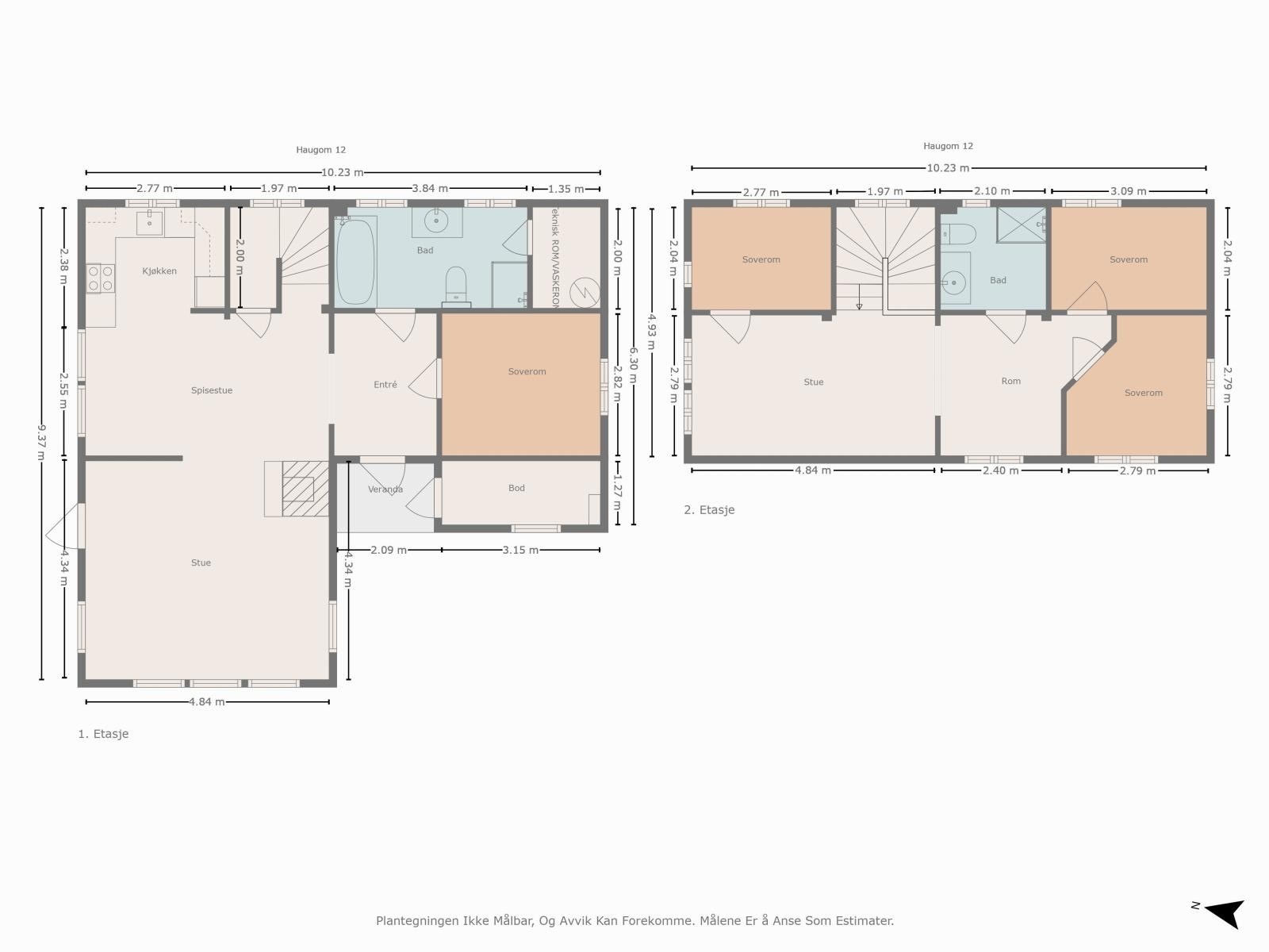 Plantegning Haugom 12 Galleribilde