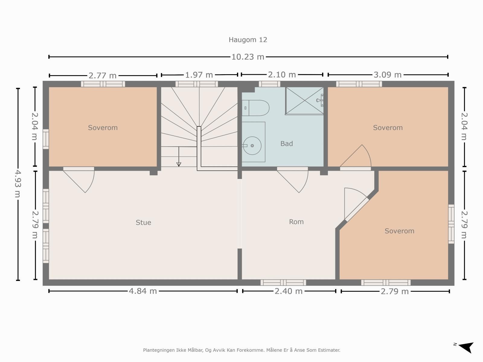 Plantegning 2. etasje Galleribilde