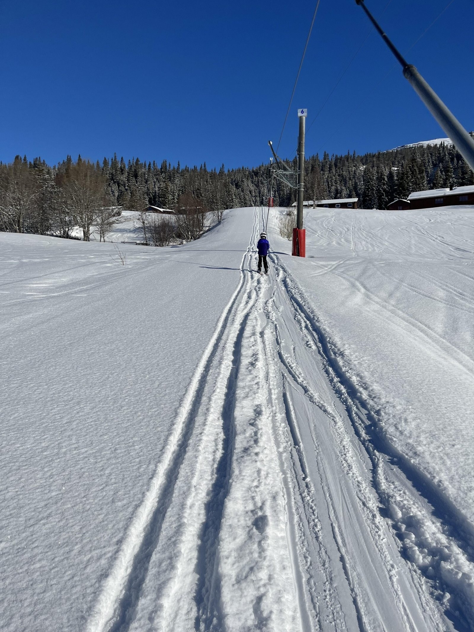 Perfekt skidag! Bilde fra Ole-heisen. Galleribilde