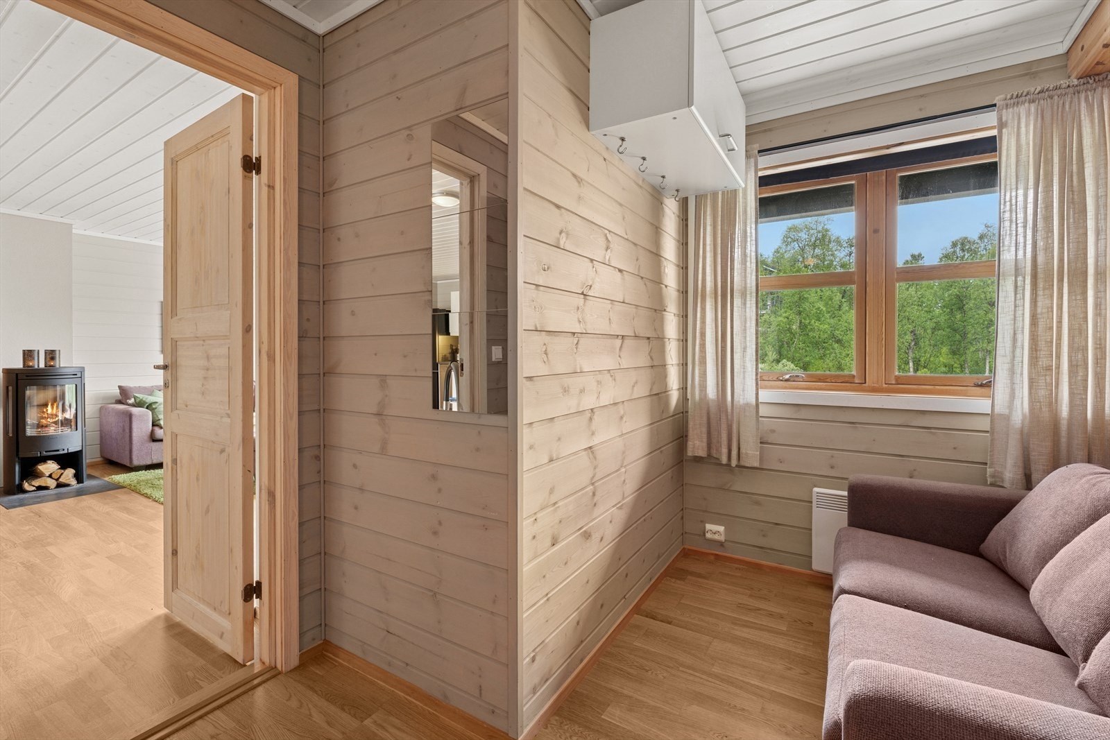 Soverom med mulighet for ekstra overnattingsplass. Galleribilde