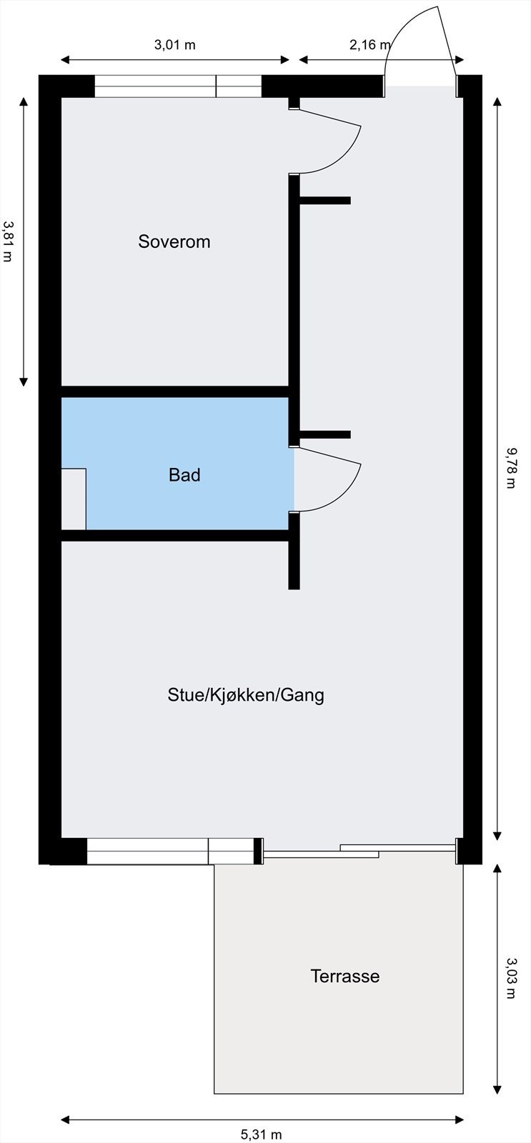 Plantegning 1. etasje. Galleribilde