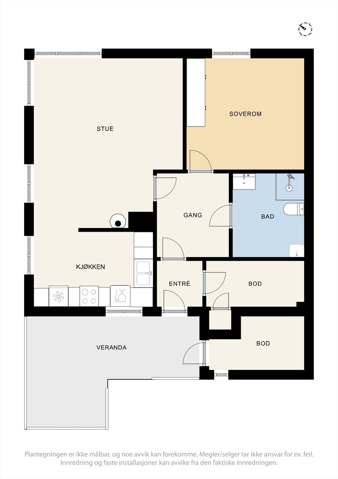 Plantegning Galleribilde