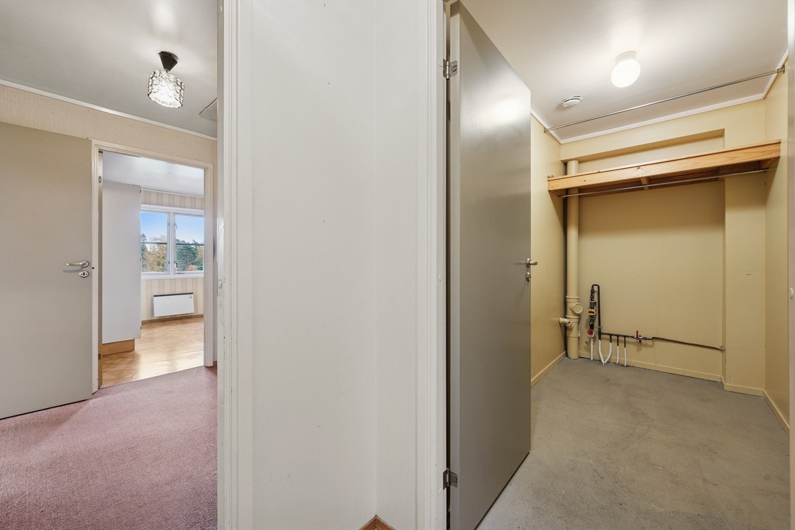 Fra vindfanget har man tilgang til en innvendig praktisk bod Galleribilde