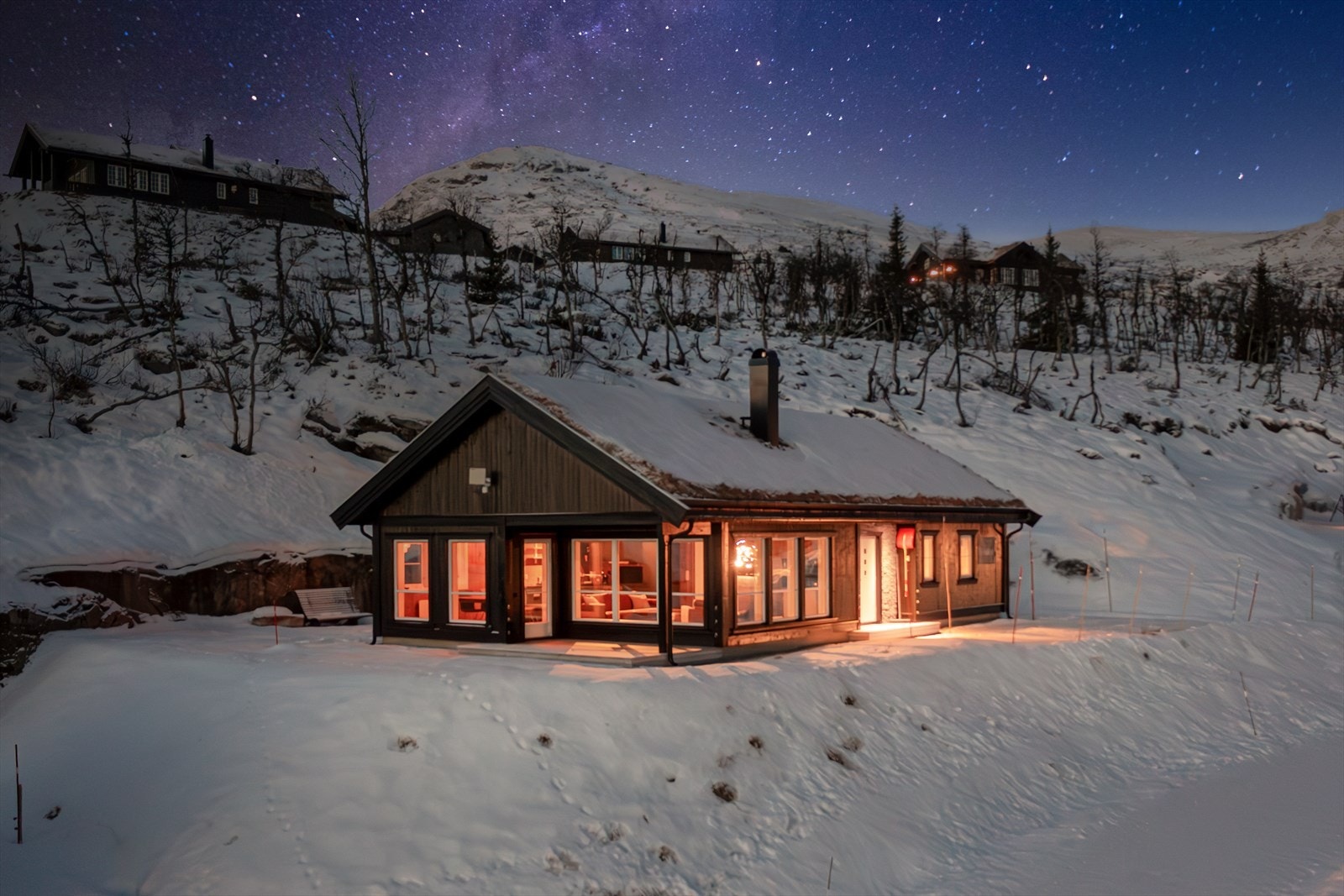 Kveldsidyll på hytten, her vil du trives! Galleribilde