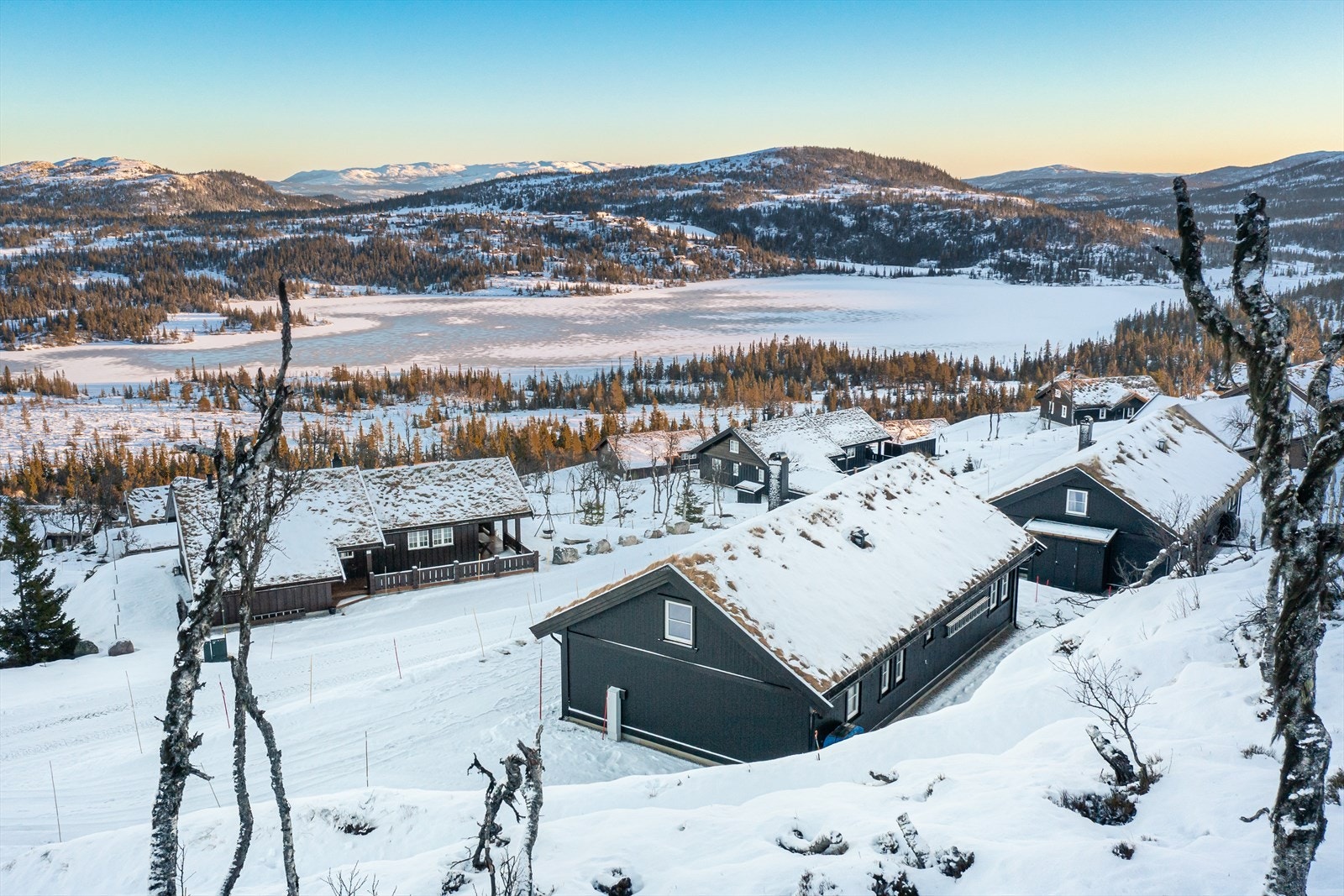 Flott naturtomt opparbeidet med gruslagt innkjørsel og gårdsplass med plass flere biloppstillingsplasser. Galleribilde
