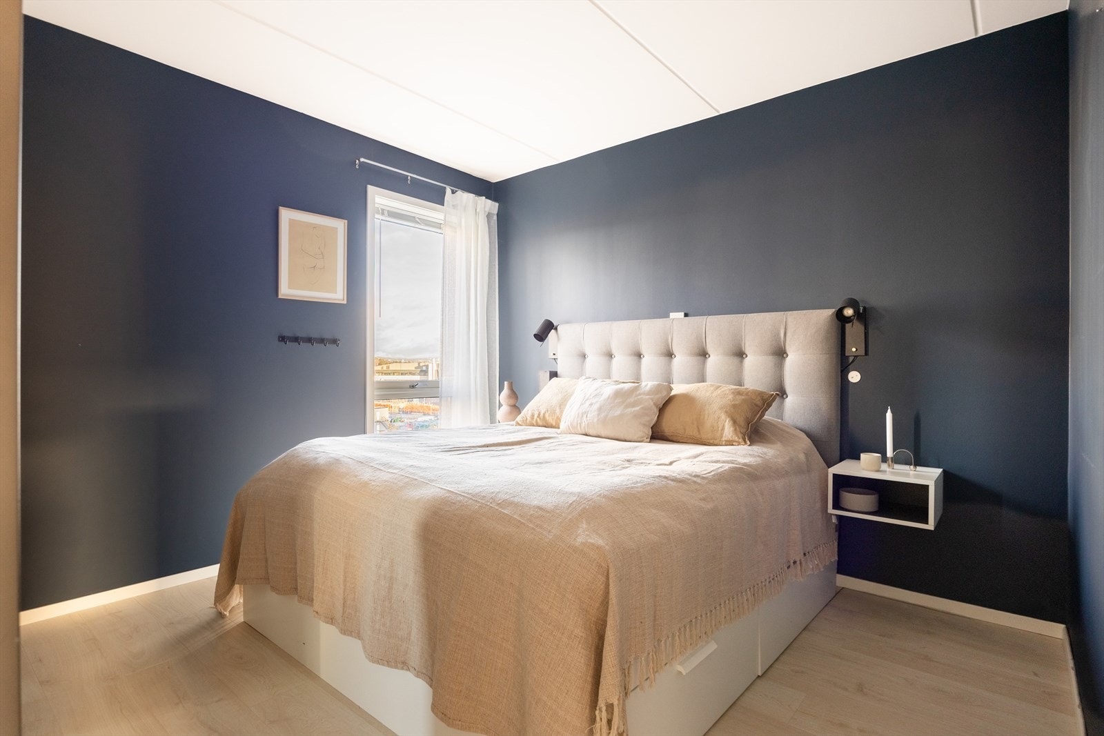 Leiligheten har tre gode soverom. Galleribilde