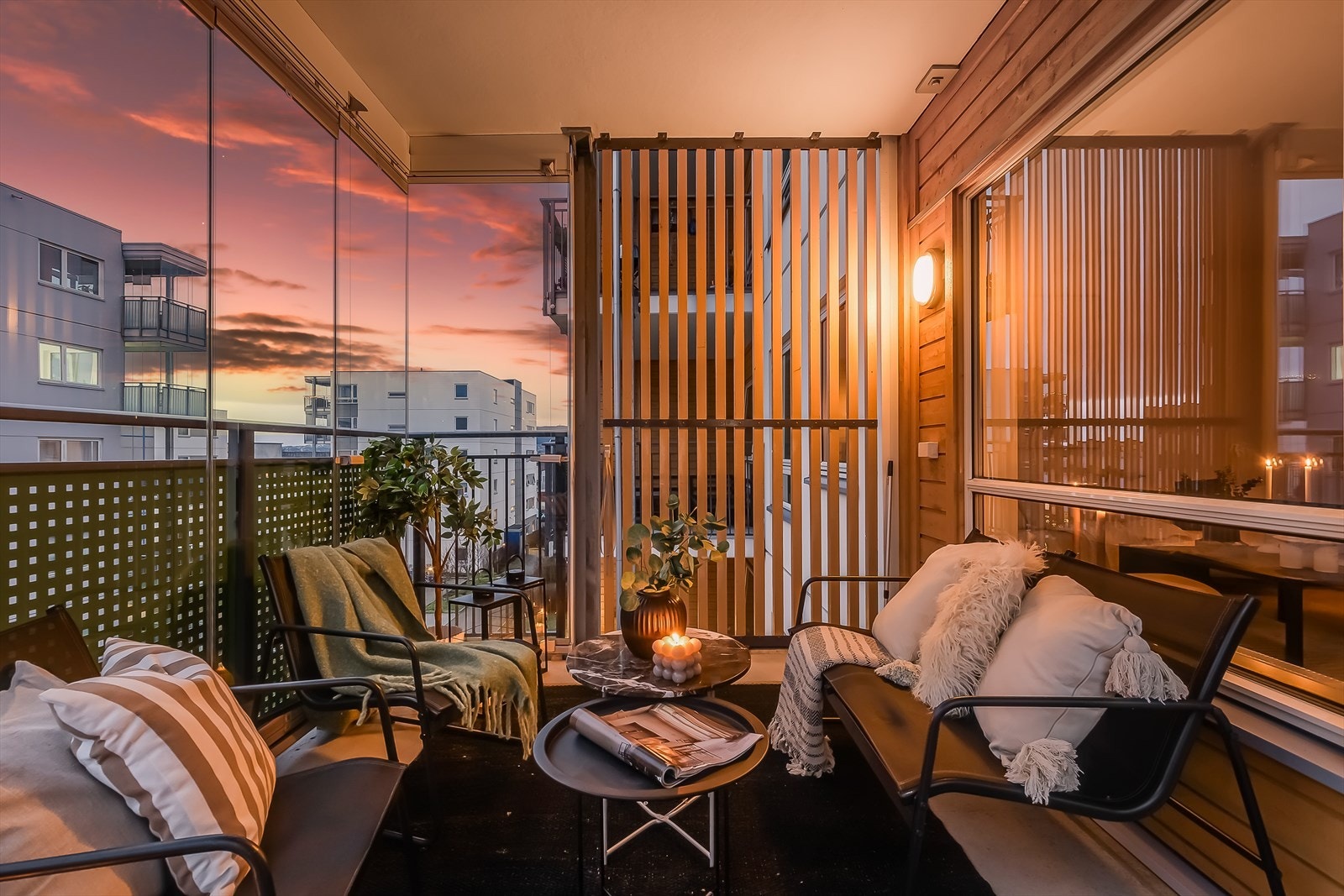 Her kan man nyte sene sommerkvelder. Galleribilde