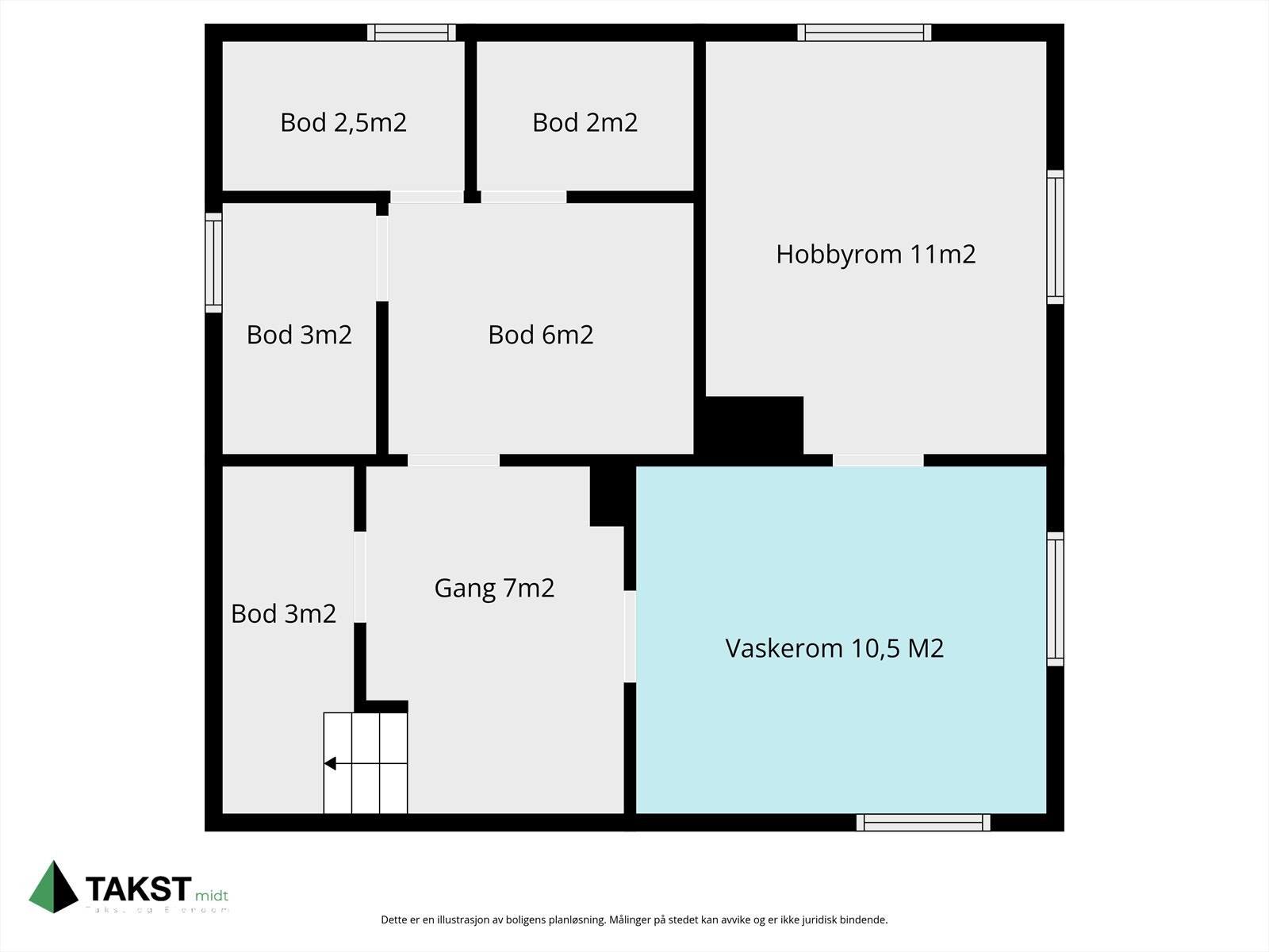 Plantegning kjeller Galleribilde