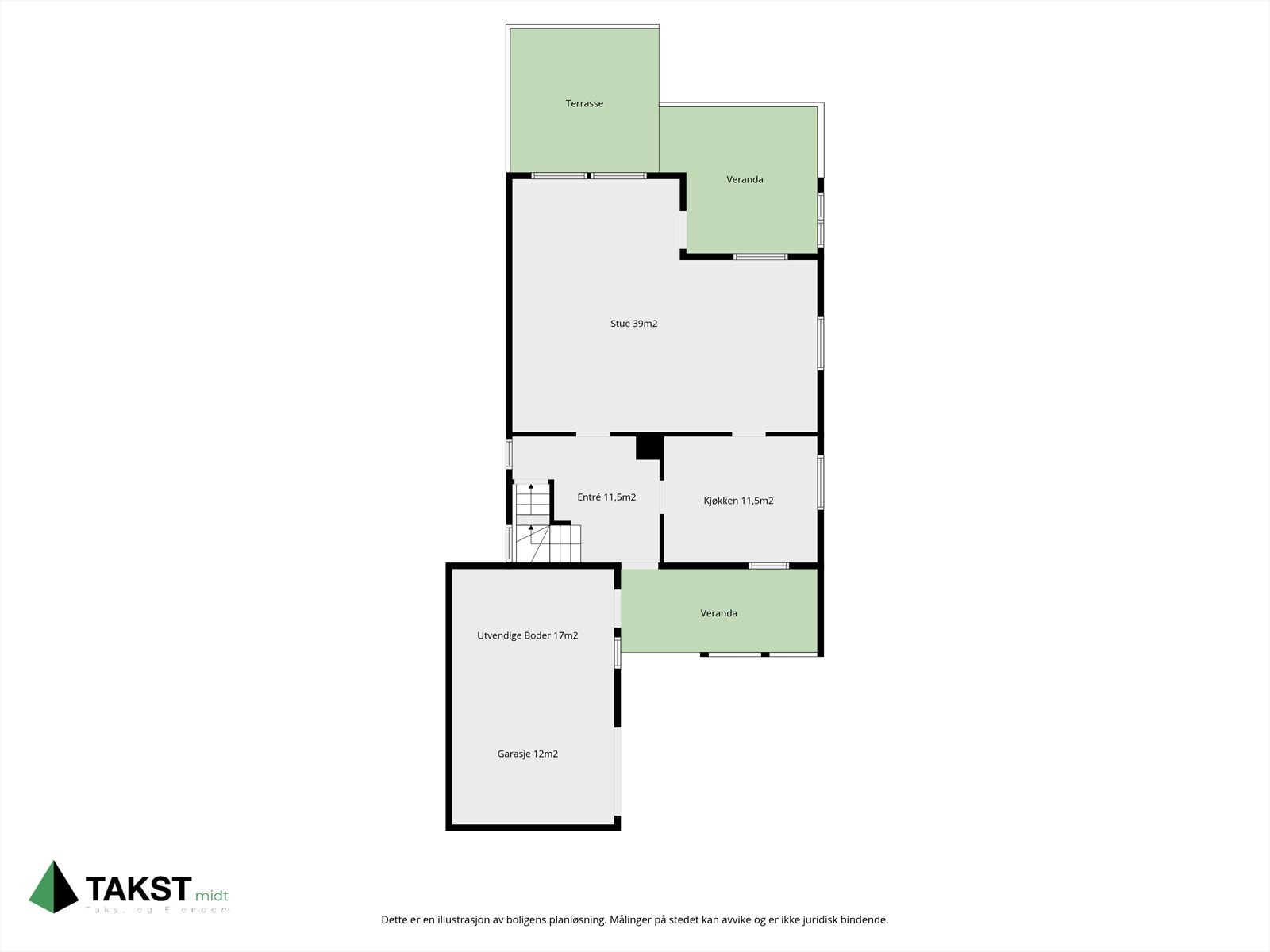 Plantegning 1. etg Galleribilde