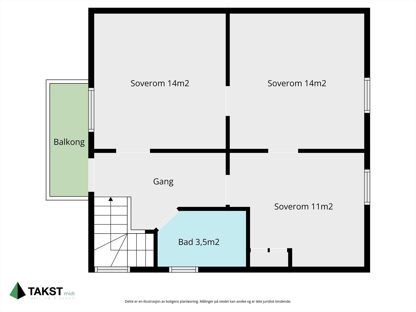 Plantegning 2. etg Galleribilde