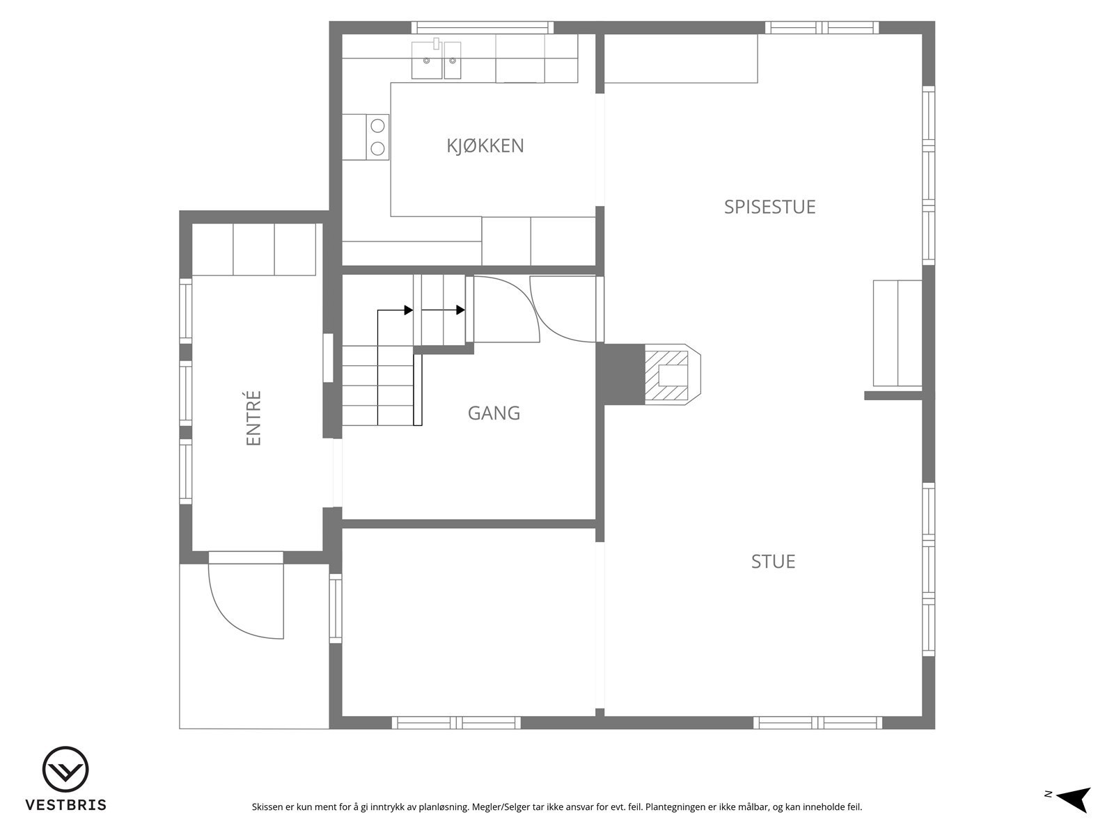 Planløsning 1.etasje Galleribilde