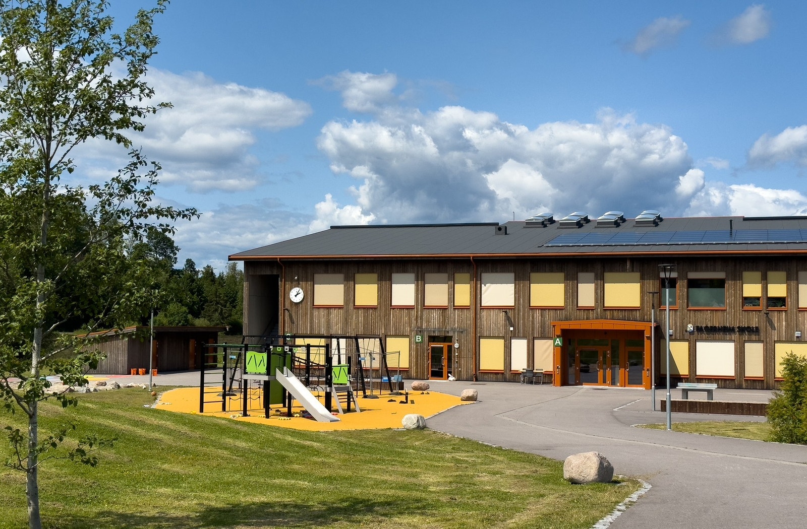 Boligen ligger i Fagerheim skolekrets og det er gangavstand til den nye barneskolen Galleribilde