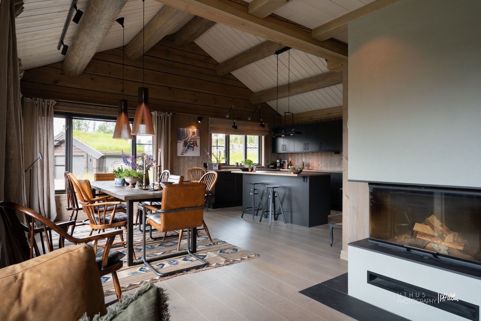 Peisen gir god varme etter deilige skiturer Galleribilde