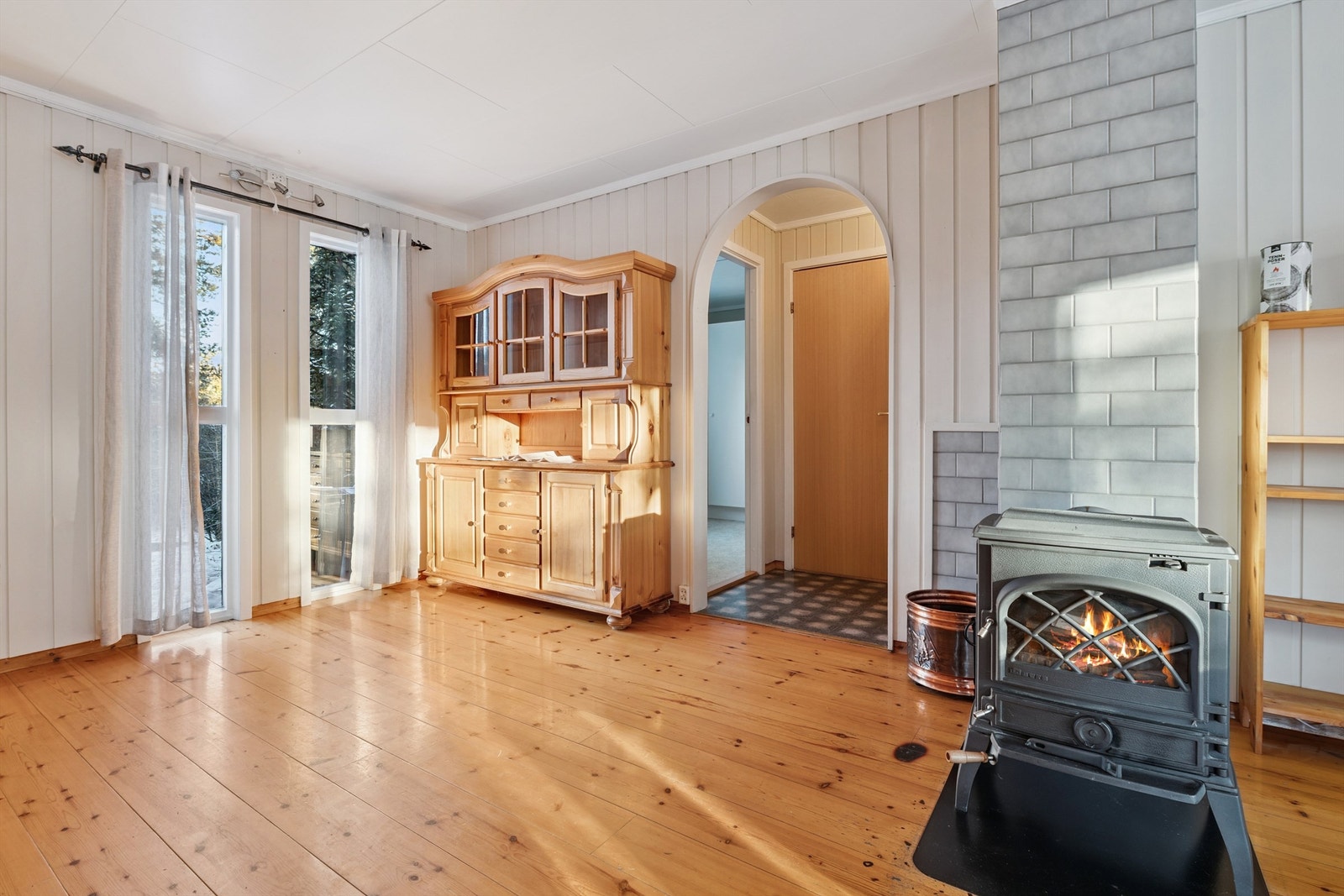 Vedovnen sørger for lun varme på kalde dager. Galleribilde