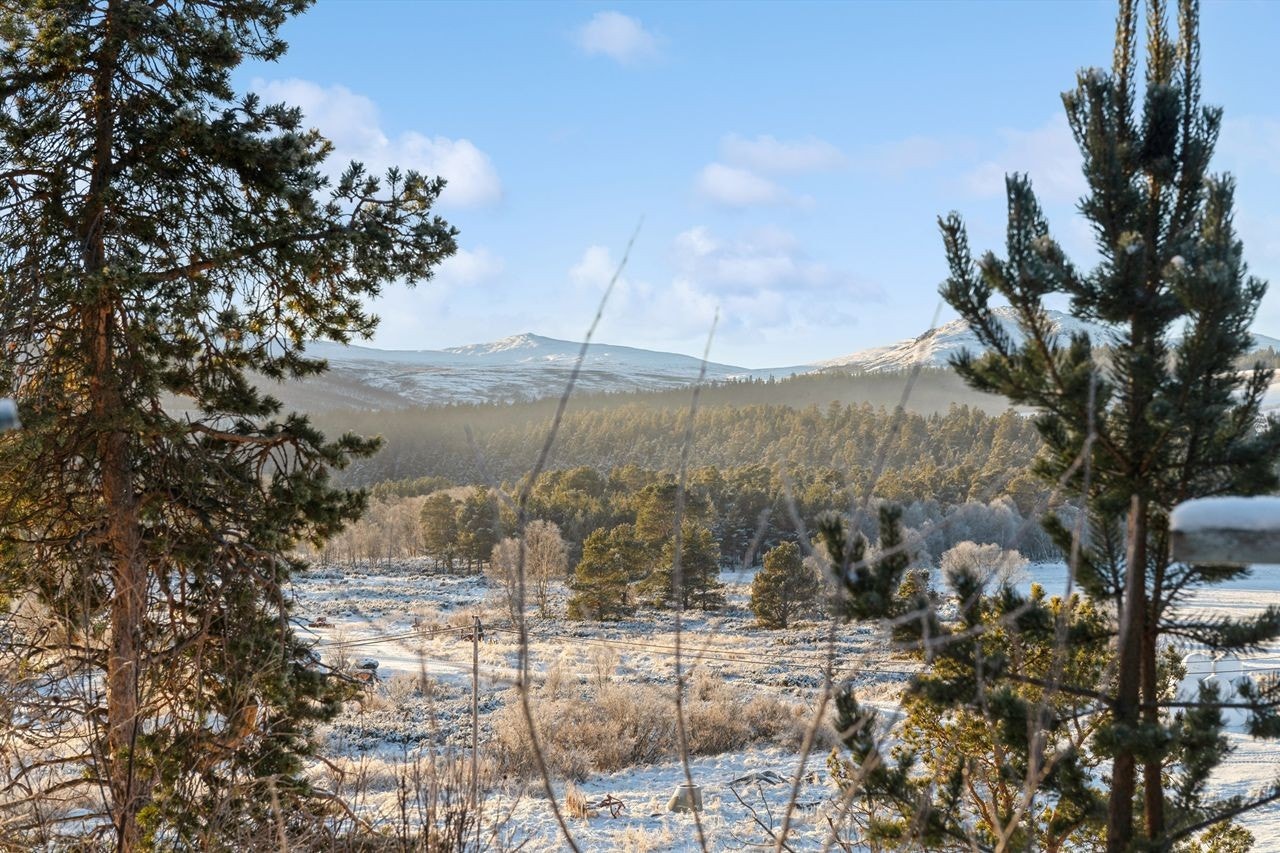 Eiendommen ligger i naturskjønne omgivelser med utsikt mot fjellandskapet. Galleribilde