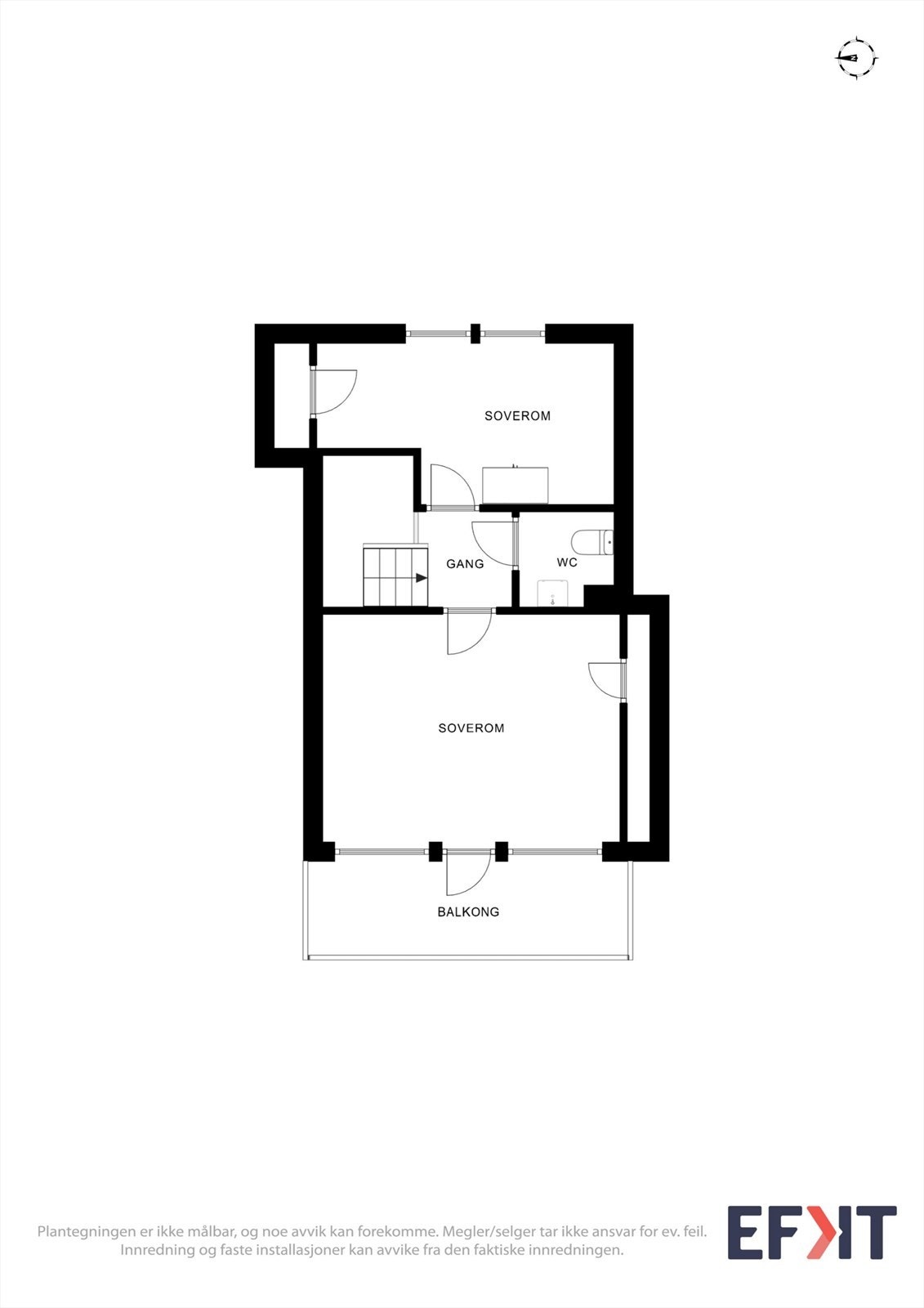 Plantegning for andre etasje. Galleribilde