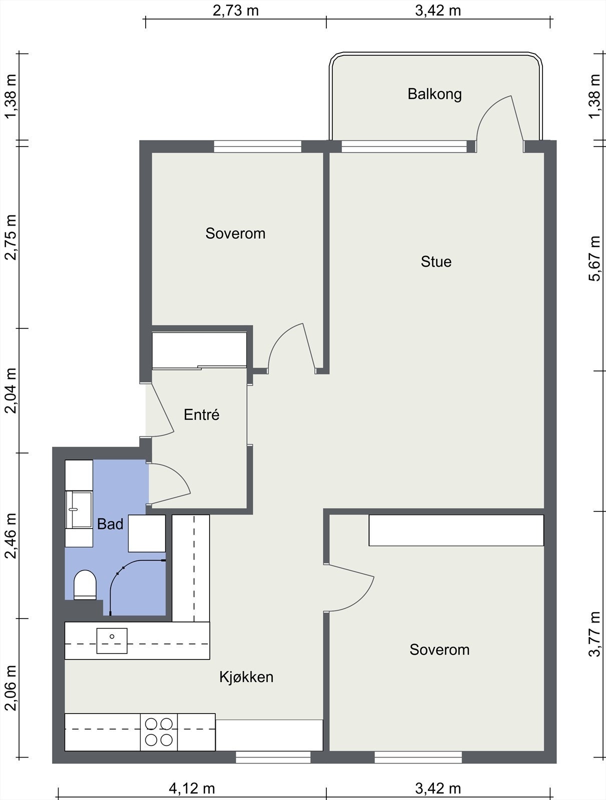 Plantegning Galleribilde