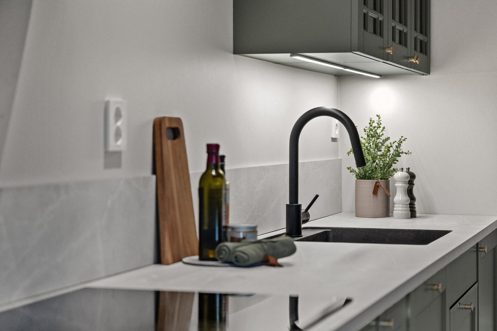 Kjøkken med fine detaljer. Galleribilde