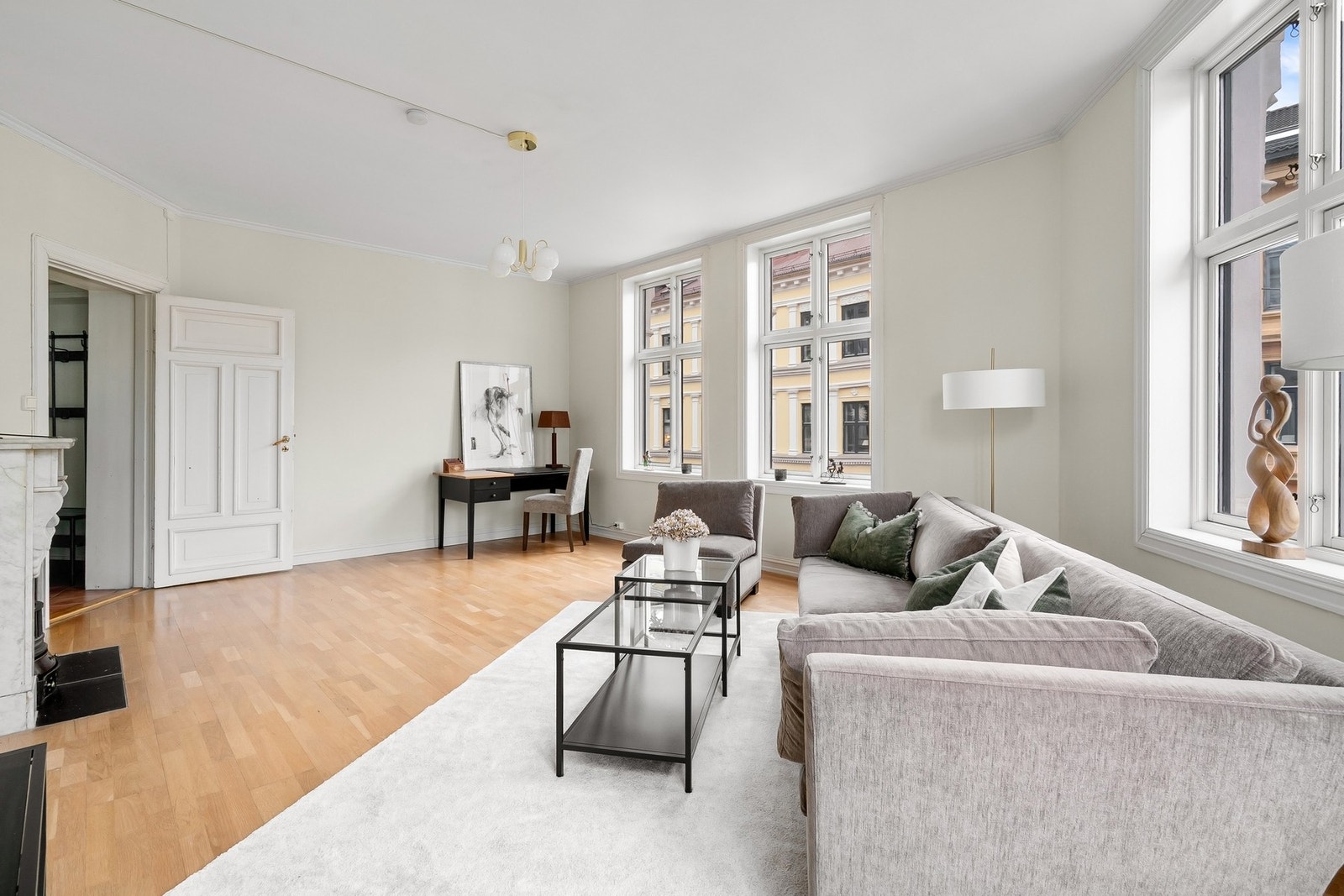 Møbleringsmulighetene er mange - lett å skape flere soner etter behov. Galleribilde