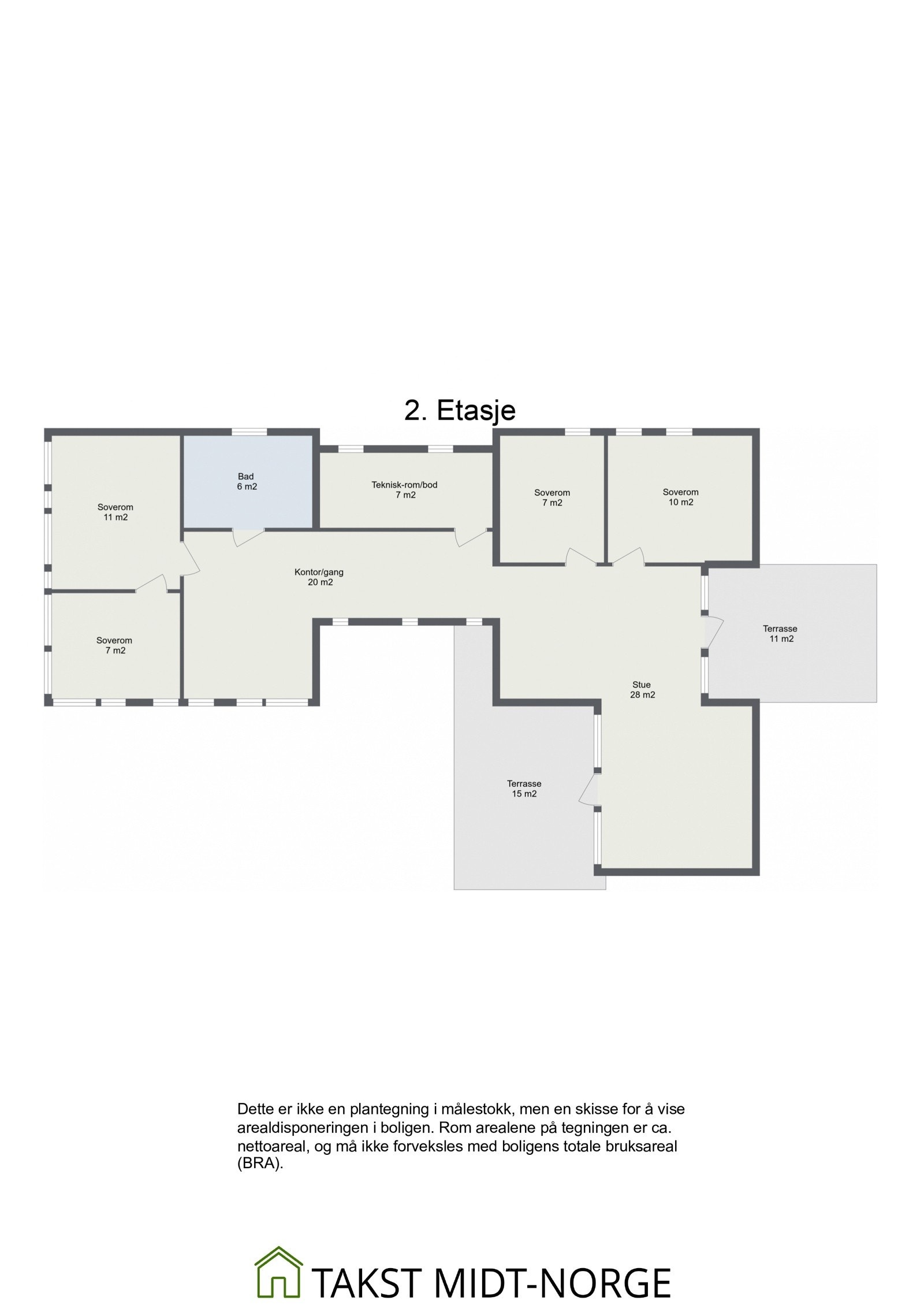 Planskisse 2. etasje. Galleribilde