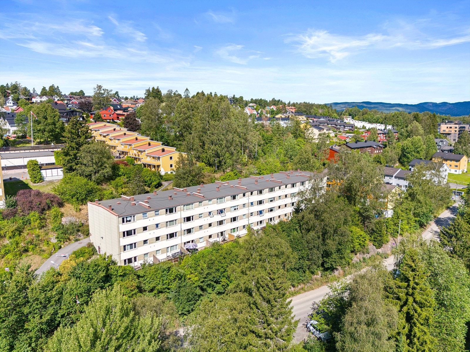 Brekkelia Borettslag består av 189 andelsleiligheter. Galleribilde