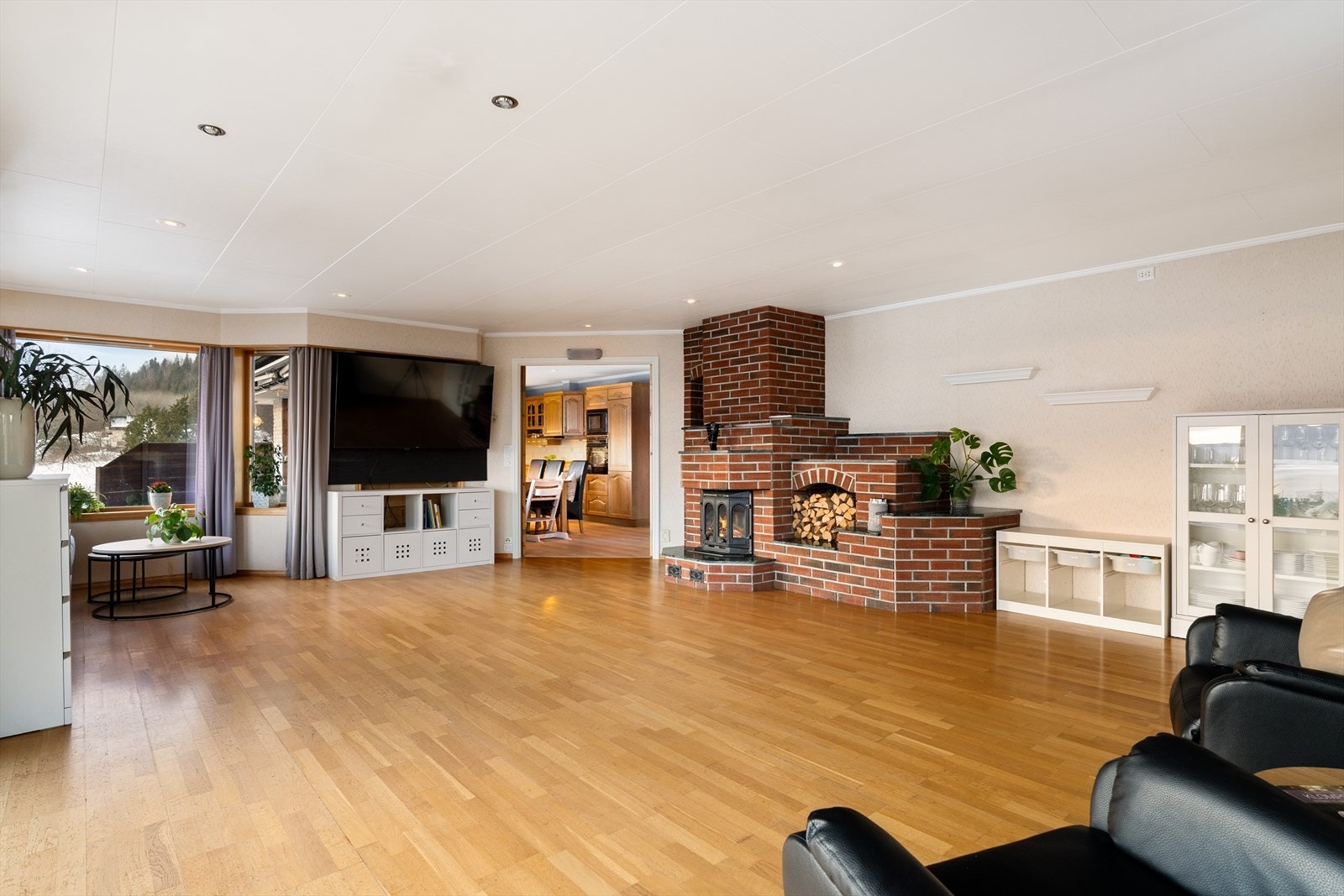 Stor klebersteinpeis som skaper en lun og god atmosfære Galleribilde