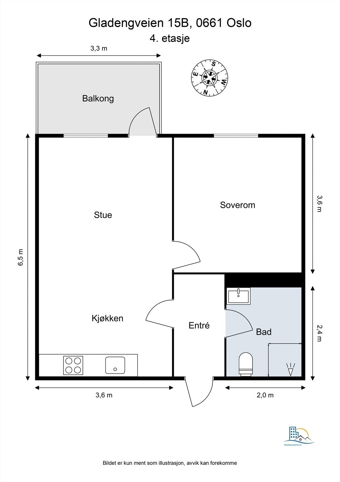 Plantegning til orientering. Galleribilde