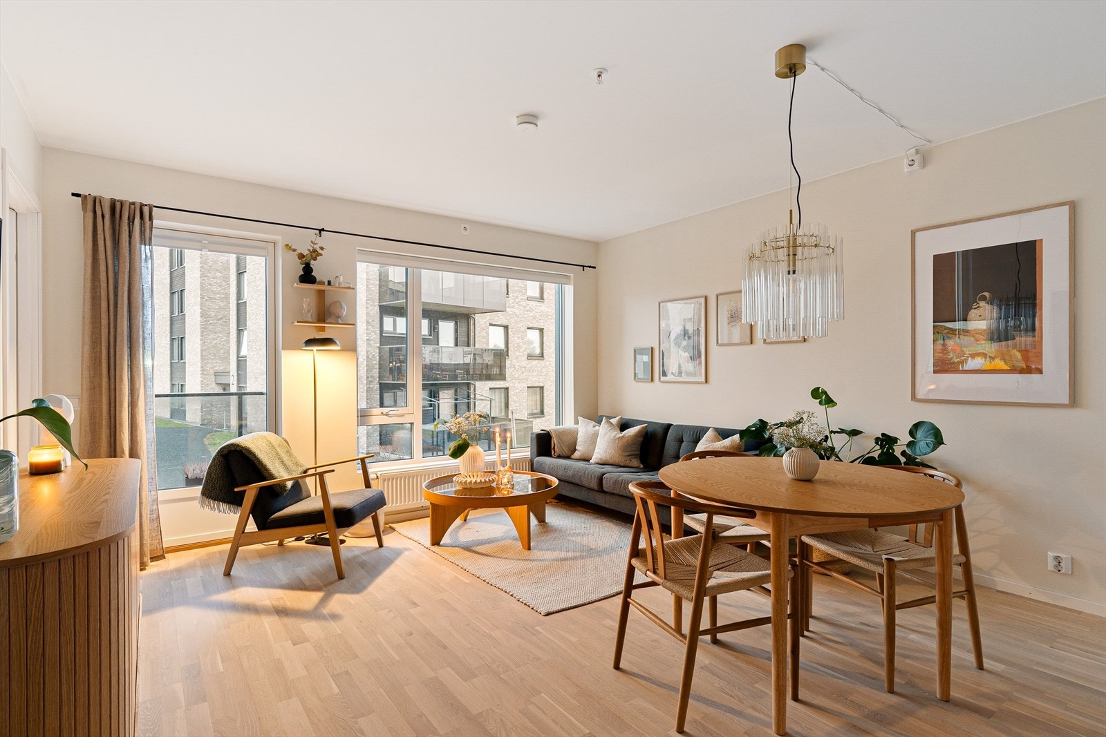 Velkommen til Bonesvegen 4 og en meget flott 2-roms i et nyere boligprosjekt på Strindalia! (Foto: Max Stenberg - Grattis foto) Galleribilde