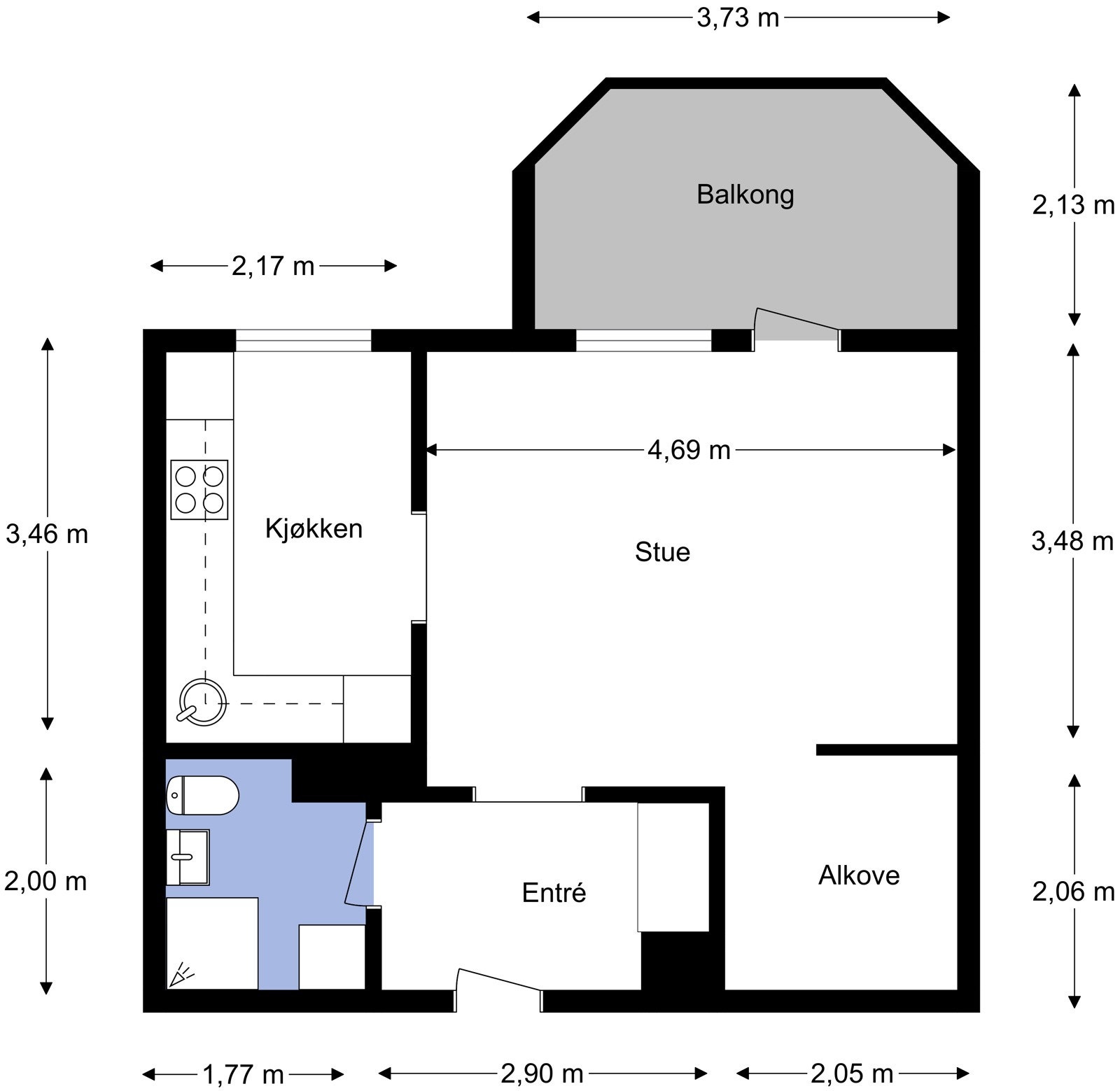 Plantegning Galleribilde