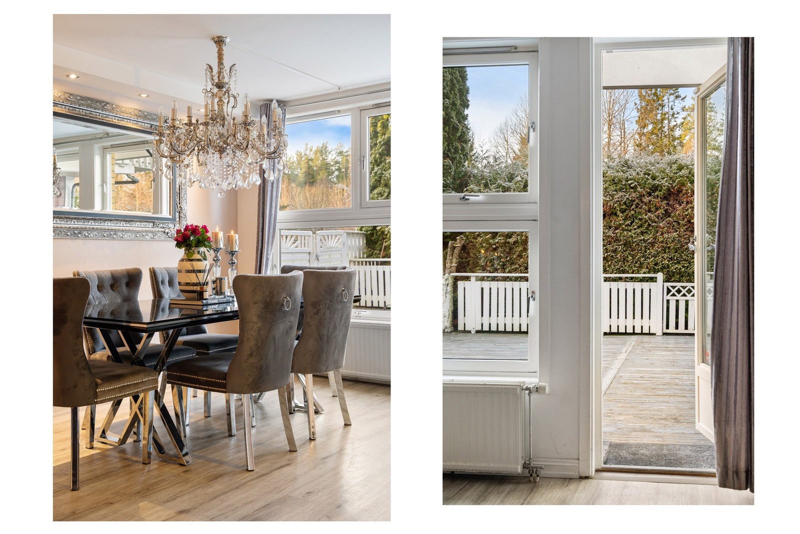 Fra stuen nede er det utgang til vestvendt terrasse Galleribilde