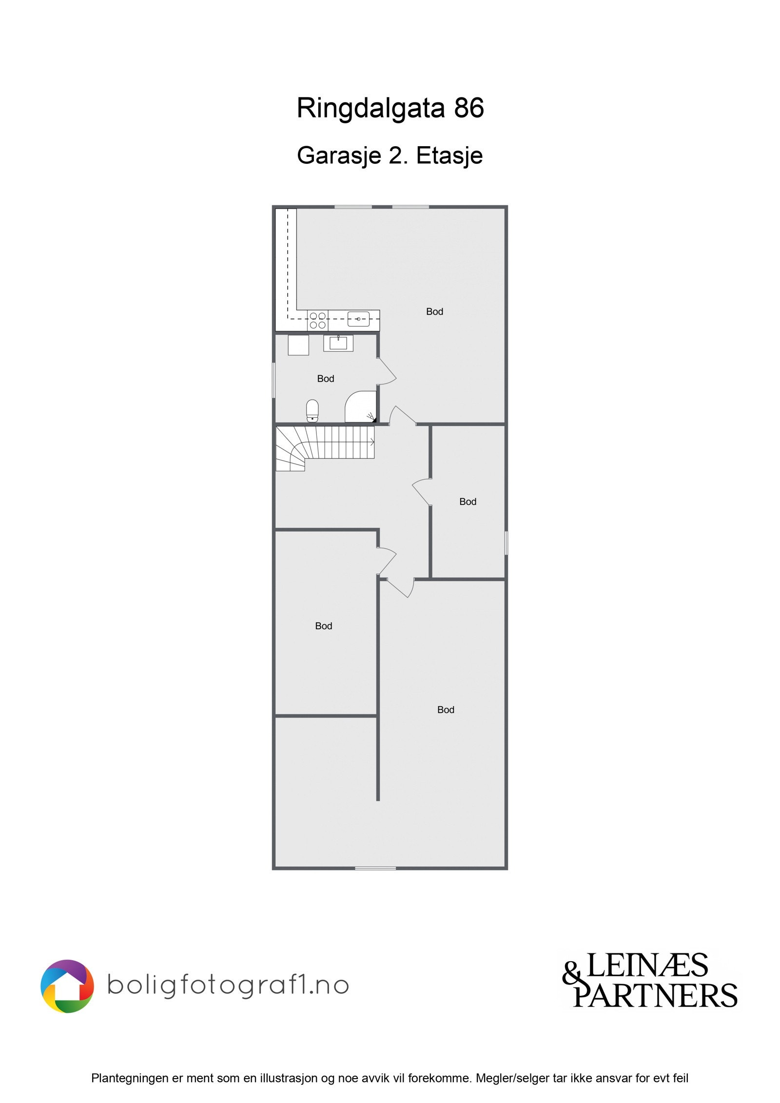 Garasje 2. etasje Galleribilde