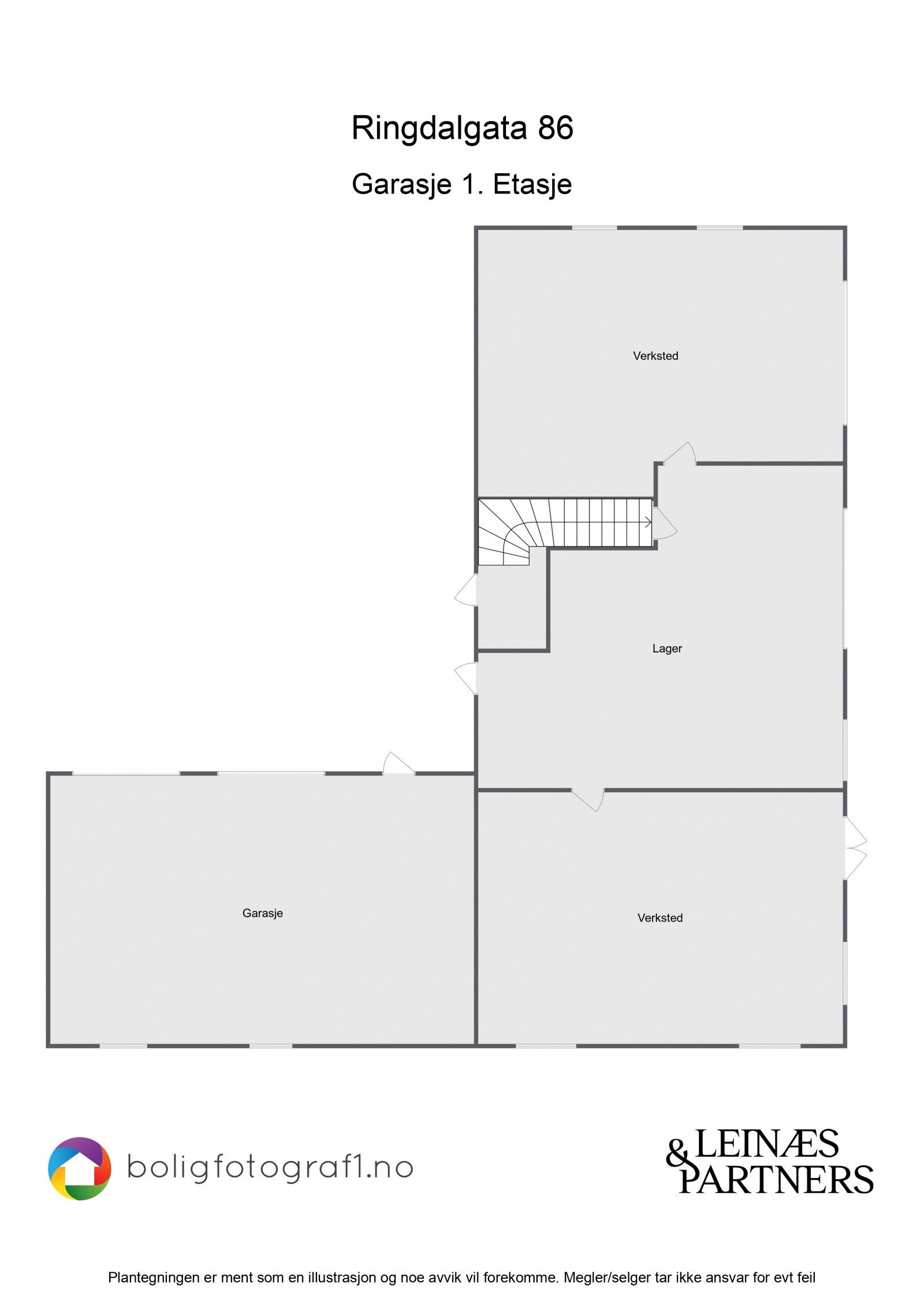Garasje 1. etasje Galleribilde
