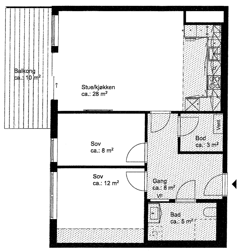 Plantegning Galleribilde