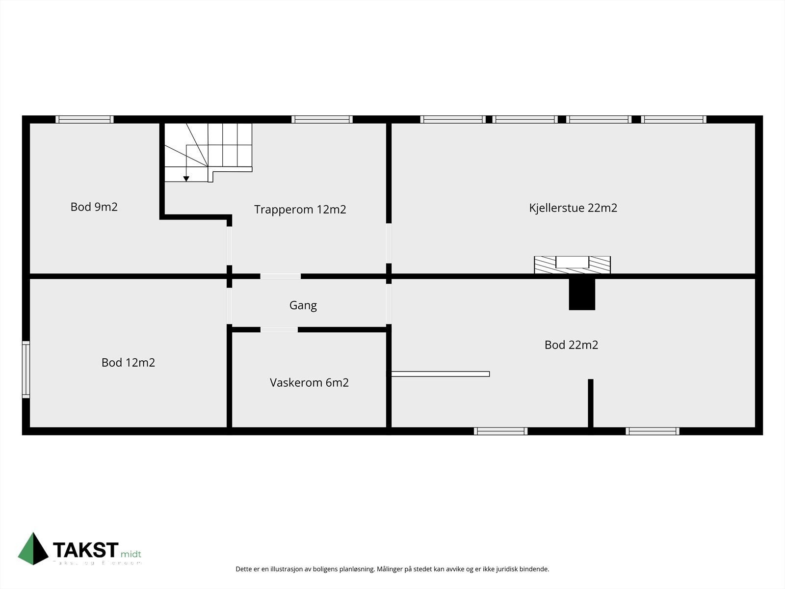 Plantegning kjeller Galleribilde