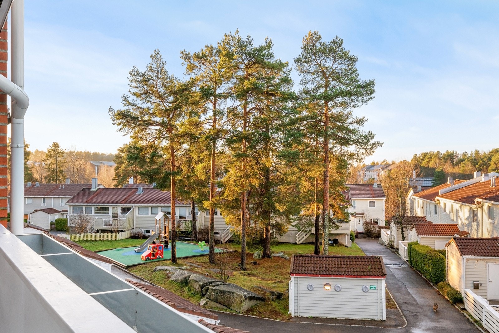 Utsikt fra balkongen. Galleribilde