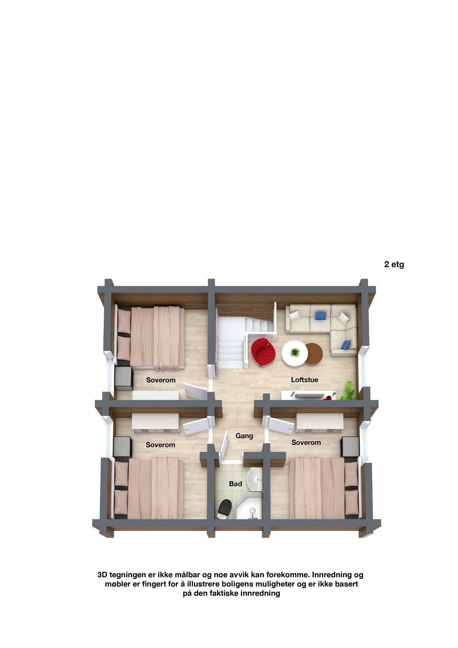 Plantegning 2. etg Galleribilde