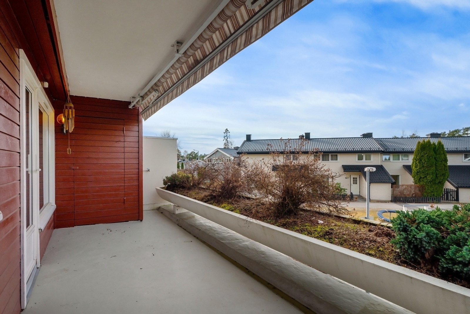 Balkongen har en bod på ca. 1,5 kvm. Galleribilde